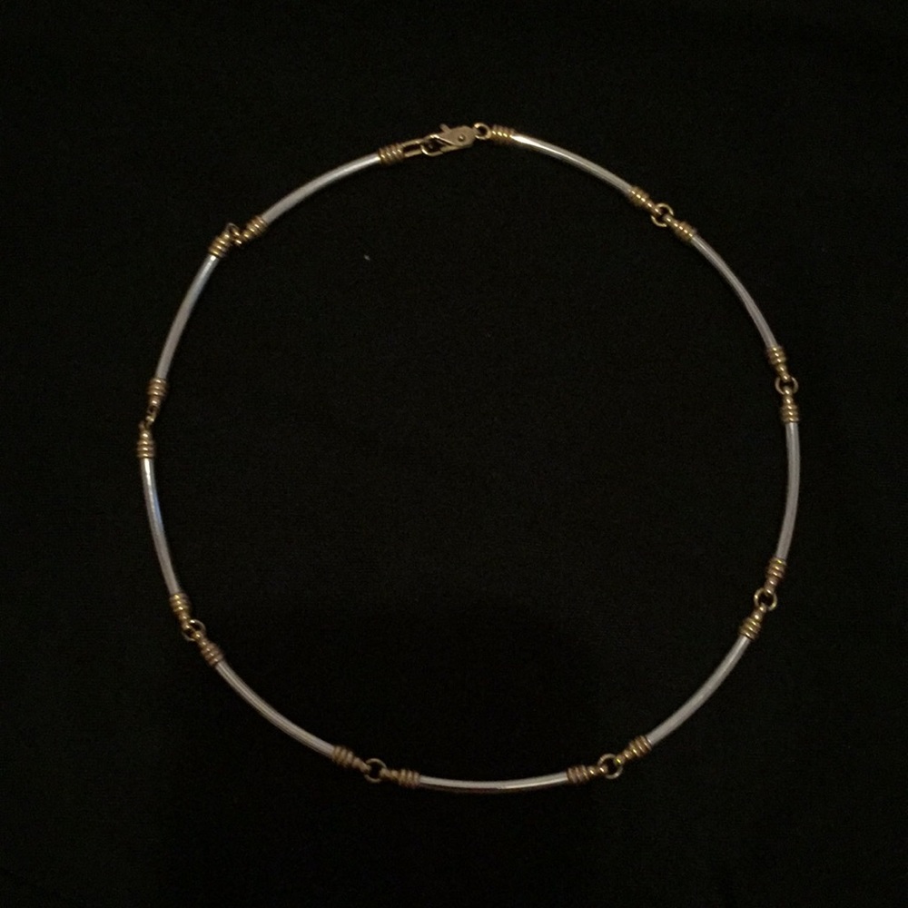 Silver and Gold Tone Choker